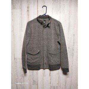 Kane & Unke Gray Bomber Jacket Size Medium